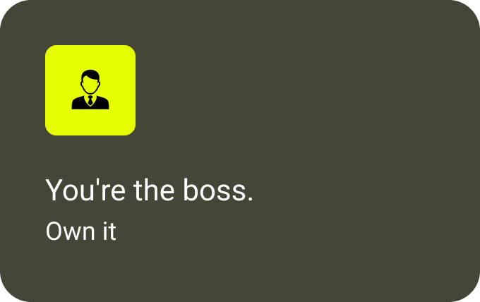 You're the boss icon