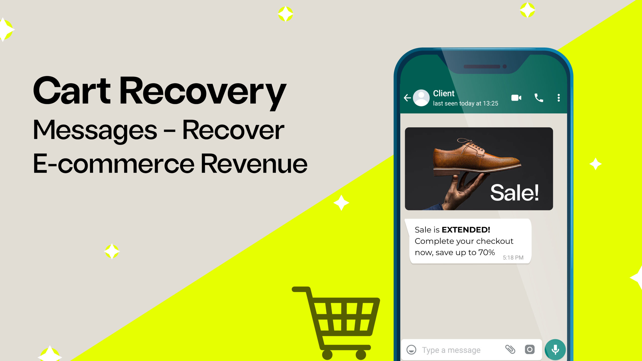 Cart Recovery Messages – Recover E-commerce Revenue